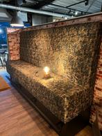 Luxe Velvet Dinerbank met Slangenprint- Lengte 270, Ophalen of Verzenden, Nieuw, Vierpersoons of meer