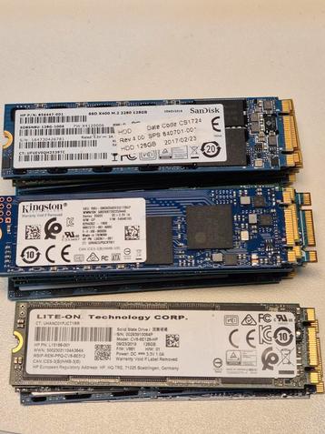 Partij 25 x 120/128GB M.2 SSD 2280 beschikbaar voor biedingen