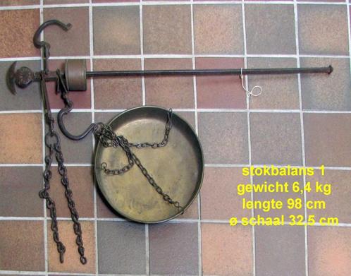 Antieke weegschaal type stokbalans, Antiek en Kunst, Antiek | Gereedschap en Instrumenten, Ophalen of Verzenden
