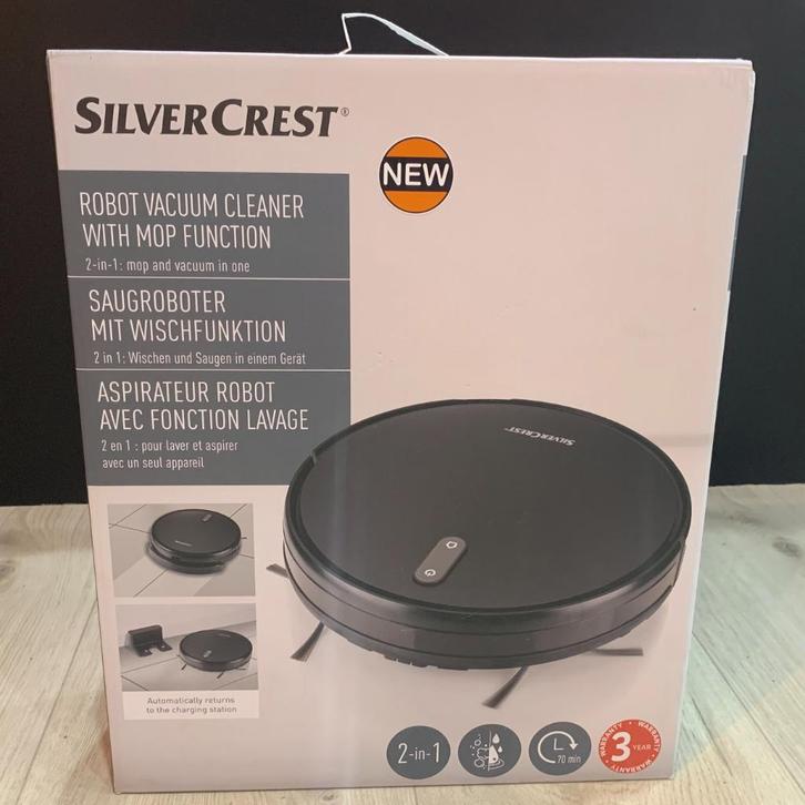 SILVERCREST Robotstofzuiger met Dweil | Nieuw, Witgoed en Apparatuur, Stofzuigers, Nieuw, Robotstofzuiger, Reservoir, Ophalen of Verzenden