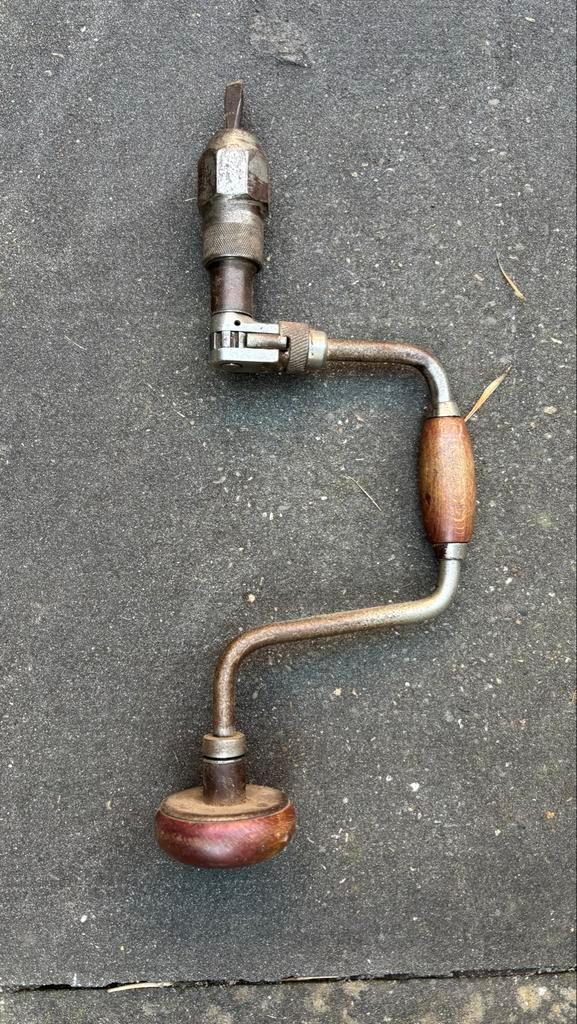 Vintage Handboor (buikboor), Doe-het-zelf en Verbouw, Gereedschap | Handgereedschap, Gebruikt, Ophalen