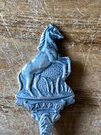 Vintage verzilverde theelepel Dierenbescherming Paard, Ophalen of Verzenden