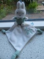 Knuffeldoek Nijntje met zebra mintgroen Miffy Tiamo, Kinderen en Baby's, Speelgoed | Knuffels en Pluche, Ophalen of Verzenden