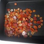 Lot met oranje agaat carneool cabochons, Ophalen of Verzenden