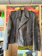 Vintage Lederen Motorjas, Kleding | Heren, Ophalen, Gedragen, Overige maten, Bruin