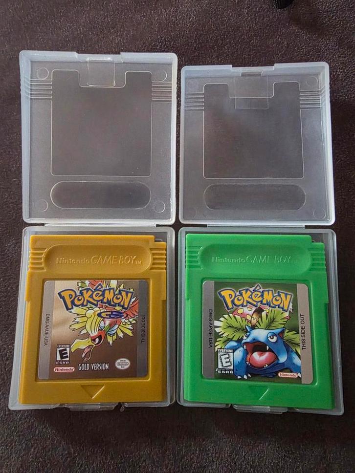 Pokémon Gold & Green - Nitendo Gameboy Color, Spelcomputers en Games, Games | Nintendo Game Boy, Zo goed als nieuw, Avontuur en Actie