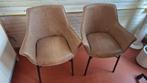 Twee leren stoelen, Ophalen, Gebruikt, Twee, Bruin