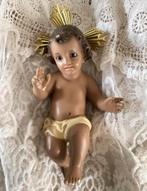 Brocante baby jezus met glazen ogen, Antiek en Kunst, Ophalen of Verzenden