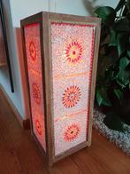 Brocante Lamp Oosterse vloerlamp mozaïek glas  handmade, Antiek en Kunst, Ophalen of Verzenden