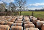 zwaar dik eikenhout wijnvat regenton 228 liter wijn whisky, 150 liter of meer, Ophalen, Nieuw, Metaal