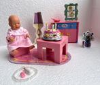 Mini baby born verjaardagssetje met mini baby born popje, Ophalen of Verzenden, Zo goed als nieuw