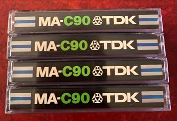 TDK MA-C90 Metal Cassettes (4 stuks) beschikbaar voor biedingen