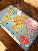 Janod Atlas Magneet Puzzel - Wereldkaart, Ophalen of Verzenden, Zo goed als nieuw