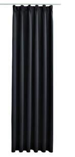 VidaXL zwart verduisterend gordijn met haken 140x245cm,nieuw, Ophalen, 100 tot 150 cm, 200 cm of meer, Zwart