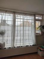 Witte vitrage gordijnen, Huis en Inrichting, Stoffering | Gordijnen en Lamellen, Ophalen, Zo goed als nieuw, 200 cm of meer, 200 cm of meer
