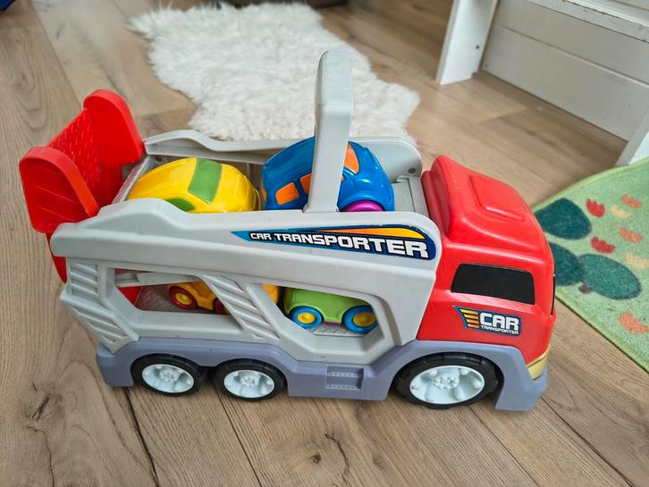 Speelgoed Oplegger - Auto Transporter, Kinderen en Baby's, Speelgoed | Speelgoedvoertuigen, Gebruikt, Ophalen of Verzenden