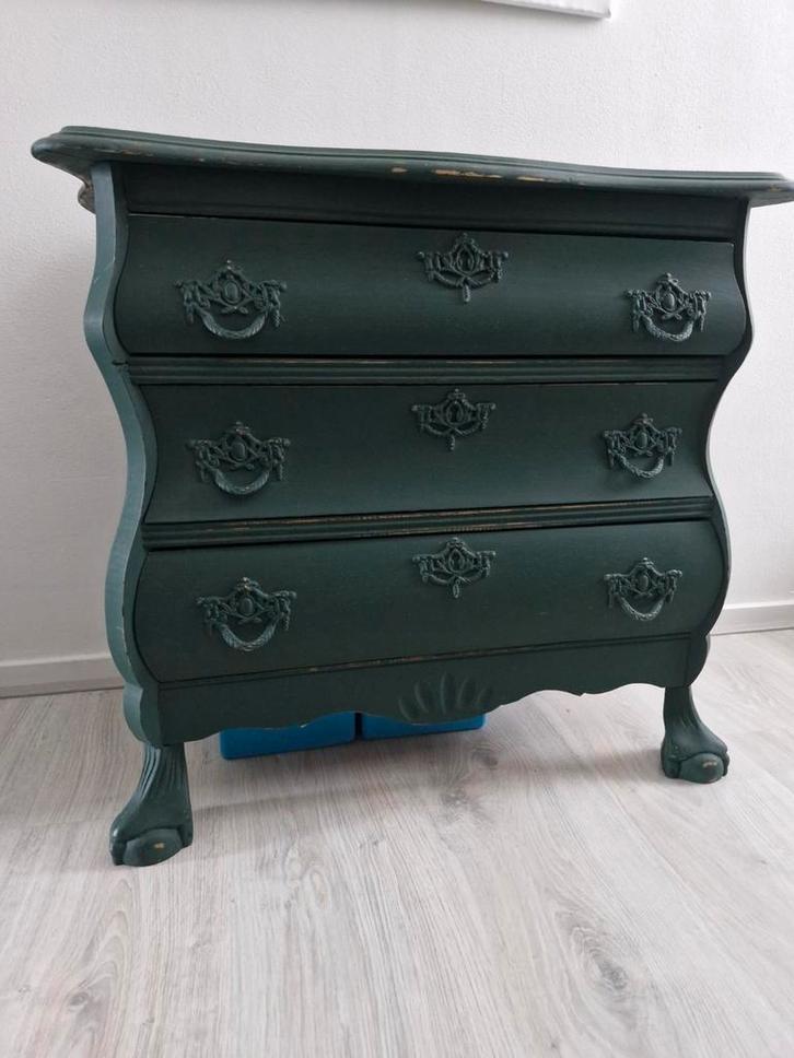 Gepimpt Buikkastje - Uniek! Groen, Huis en Inrichting, Kasten | Dressoirs, Gebruikt, Met lade(s), Eikenhout, Ophalen