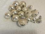 Doos 22 , Oude Zilveren Kerstballen Stille Nacht Gesuikerd, Ophalen of Verzenden, Gebruikt