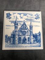 Oud wantegeltje blauw Ridderzaal Den Haag, Antiek en Kunst, Antiek | Wandborden en Tegels, Ophalen of Verzenden