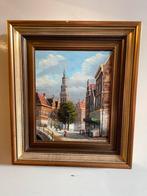 Jan van Riemsdijk kunstschilder stadsinterieur, Ophalen of Verzenden
