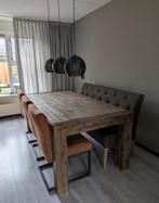 Mooie metalen lamp met drie lampen., Huis en Inrichting, Ophalen, Gebruikt, Metaal, Minder dan 50 cm