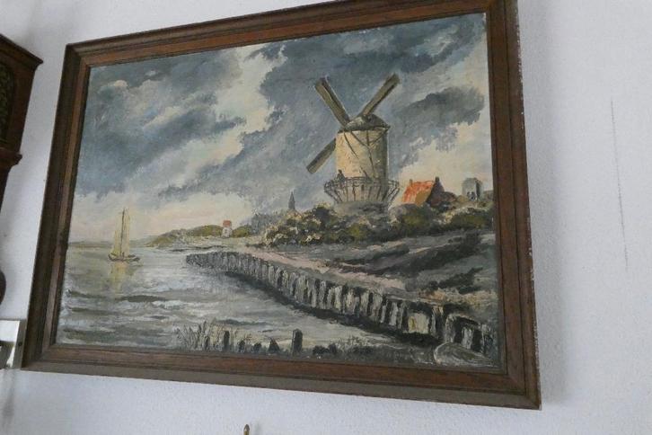 OLIEVERF SCHILDERIJ, Antiek en Kunst, Kunst | Schilderijen | Klassiek, Ophalen of Verzenden