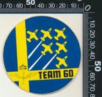 Sticker: Team 60, Ophalen of Verzenden, Zo goed als nieuw, Bedrijf of Vereniging