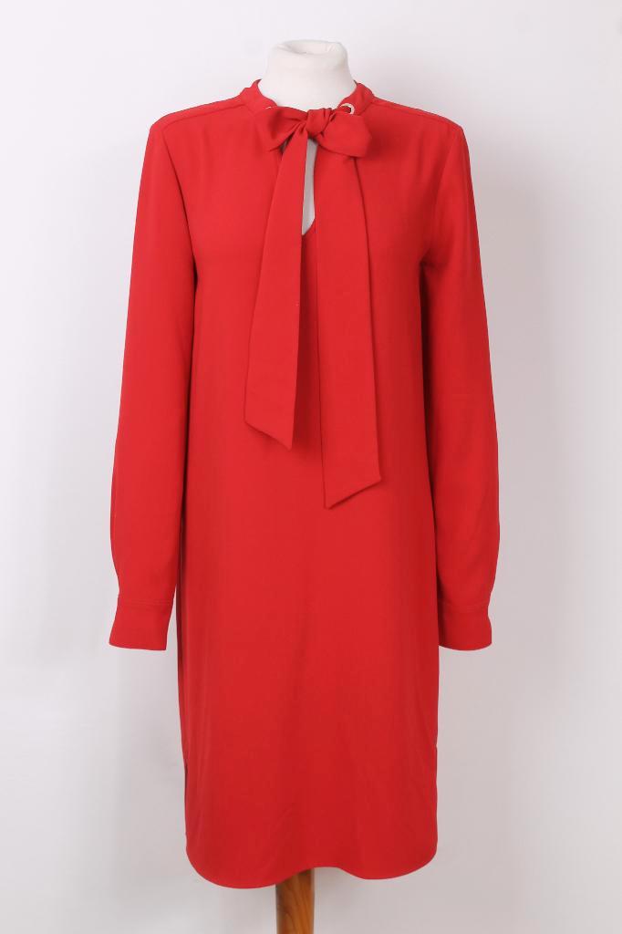 Lente! Jurk met linten Claudia Sträter maat M, Kleding | Dames, Jurken, Zo goed als nieuw, Maat 38/40 (M), Rood, Boven de knie