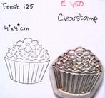 Feest 125 Clearstamp, Hobby en Vrije tijd, Stempelen, Ophalen of Verzenden, Gebruikt, Clearstamp