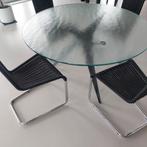 eetkamertafel "Spectrum" TE 10, Ophalen, Gebruikt, Rond, Glas