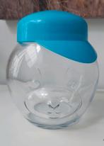 Glazen snoeppot vintage beren snoeppot met pet, Antiek en Kunst, Ophalen of Verzenden