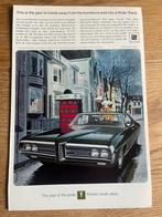 Pontiac Bonneville 1969 originele advertentie, Ophalen of Verzenden, Gelezen, Overige merken