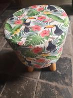 Krukje met houten poten en jungle /kaketoo's, Ophalen, Hout