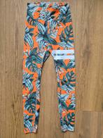 Oranje met groene bladeren Stronger sportlegging, maat S, Kleding | Dames, Oranje, Ophalen of Verzenden, Stronger, Maat 36 (S)