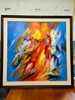 Schilderij - Paarden, Ophalen of Verzenden