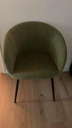 Groene velvet fauteuil, Ophalen of Verzenden, Gebruikt, Stof, Barok