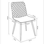 eetkamerstoelen – beschikbaar in 4 kleuren, Huis en Inrichting, Stoelen, Overige kleuren, Nieuw, Ophalen of Verzenden, Metaal