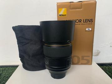 Nikon prime 105mm 1:1.4E ED incl. Hoya HD UV-filter beschikbaar voor biedingen