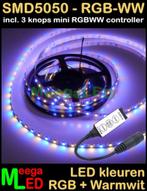 LED strip set RGBWW 5 mtr - 60 L/m IP65 GRATIS Controller, Nieuw, Ophalen of Verzenden, LEDstrip RGBWW, |LEDverlichting