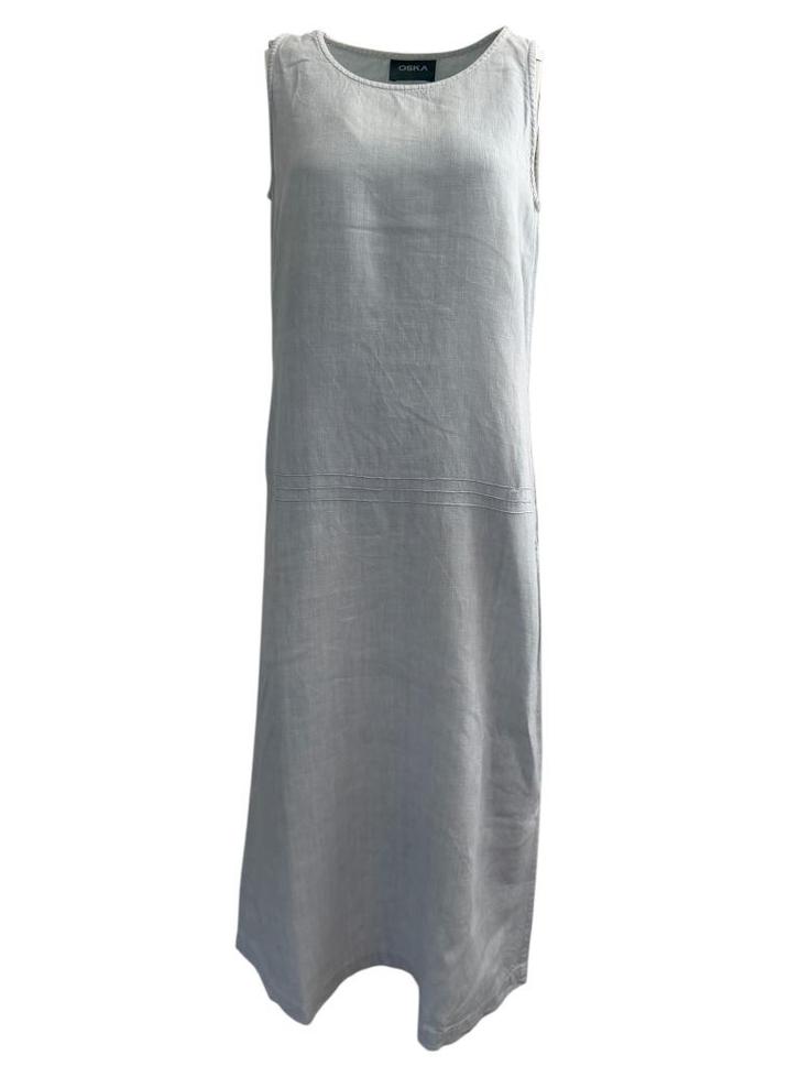 Oska jurk M, Kleding | Dames, Jurken, Zo goed als nieuw, Maat 46/48 (XL) of groter, Grijs, Onder de knie, Ophalen of Verzenden