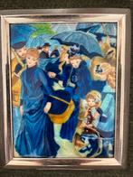 Renoir les Parapluies, emaille, kunst, schilderij, Antiek en Kunst, Ophalen
