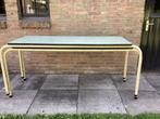 2 vintage tafels, Ophalen of Verzenden, Gebruikt, Rechthoekig, Hout