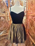 YatvaVintage: YV4452: Vintage 80's Dress, Zwart, Ophalen of Verzenden, Vintage, Knielengte