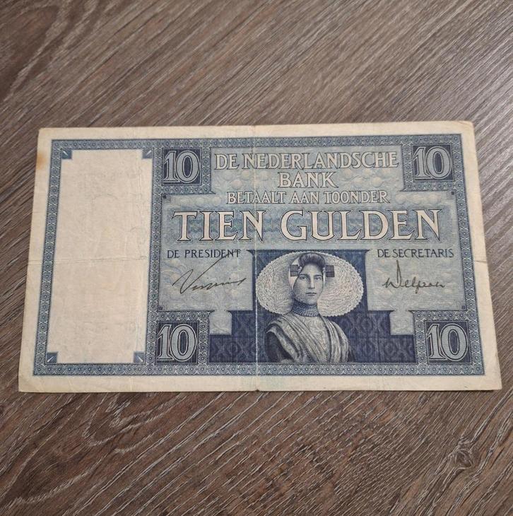 Biljet 10 gulden Zeeuws Meisje, 1929, Postzegels en Munten, Bankbiljetten | Nederland, 10 gulden, Ophalen of Verzenden