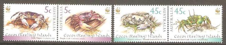 Cocos Keeling Islands PF SG 389-392 Crab Krab, Postzegels en Munten, Postzegels | Oceanië, Postfris, Verzenden