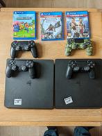 Playstation 4 slim 500 GB, 2 spelers, Ophalen of Verzenden, Gebruikt, Vanaf 7 jaar