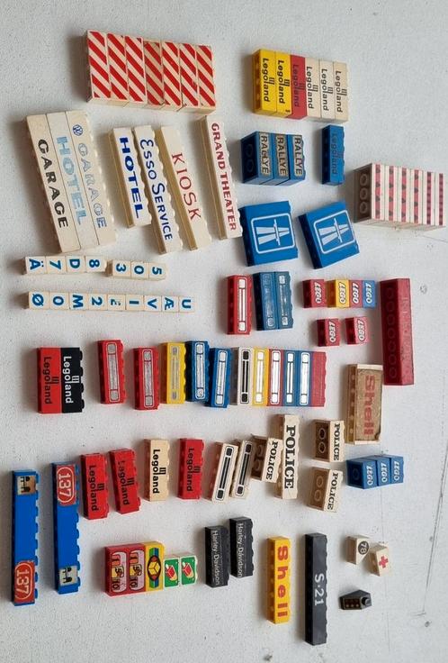 Lego partij vintage stenen met opdruk, Kinderen en Baby's, Speelgoed | Duplo en Lego, Gebruikt, Lego, Losse stenen, Ophalen of Verzenden