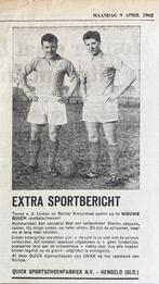 Reclame Quick voetbalschoenen - 1962 - DOS - Feyenoord, Ophalen of Verzenden, Gebruikt, Feyenoord, Spelerskaart