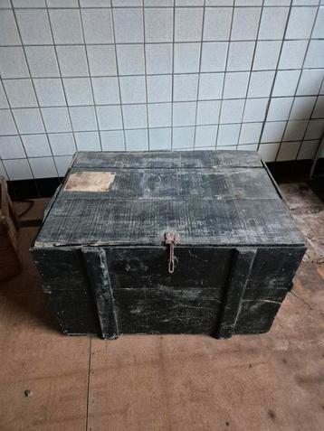 Oude Houten Kist - 88x43x50 cm beschikbaar voor biedingen