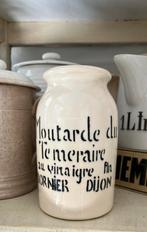Leuk mosterd potje - wagenschuur, Antiek en Kunst, Ophalen of Verzenden